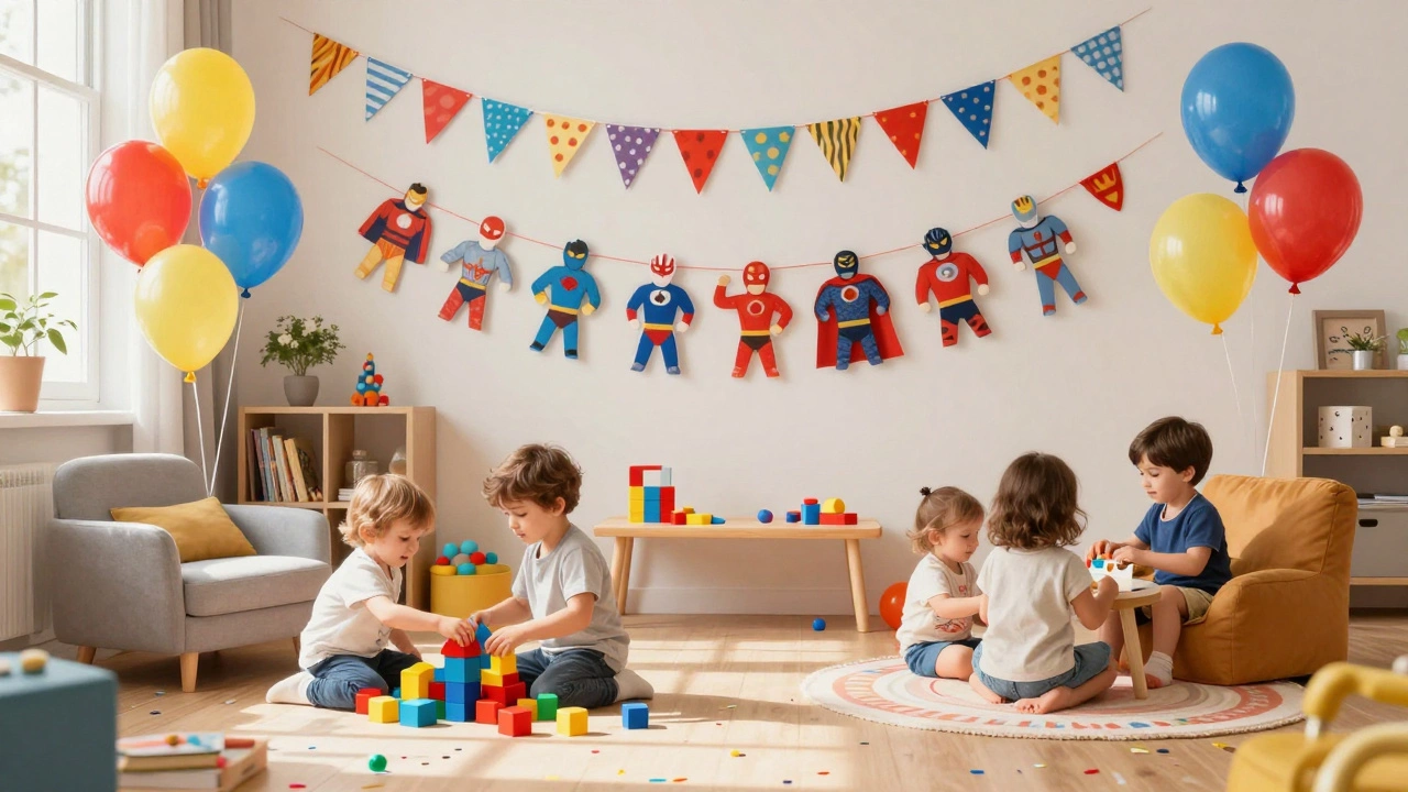 Украшенная комната для детского праздника