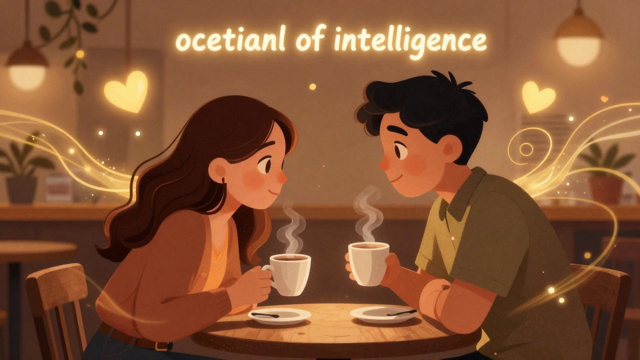 Двое друзей в уютном кафе обмениваются искренними словами признательности.