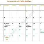 January 2015 Calendar India, Printable Free, Pdf