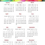 Download 2015 Calendar Printable With Nature, Scenery